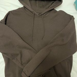 Brown Gildan hoodie